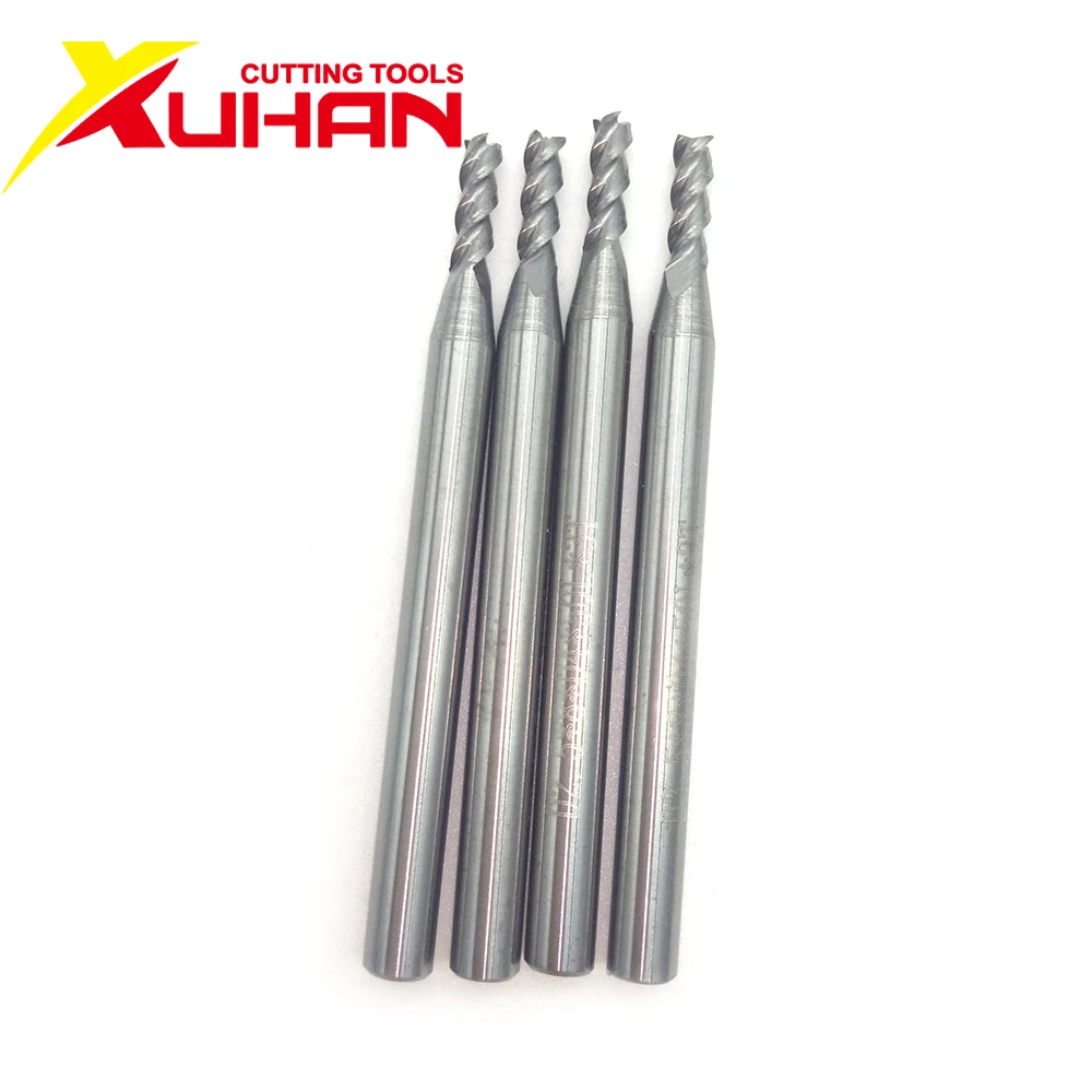 كربيد نهاية مطحنة 3 الناي Φ3.0 * 50L الألومنيوم مطاحن خشب القاطع التنغستن الصلب إندميلز أداة بواسطة نك ماشينغ