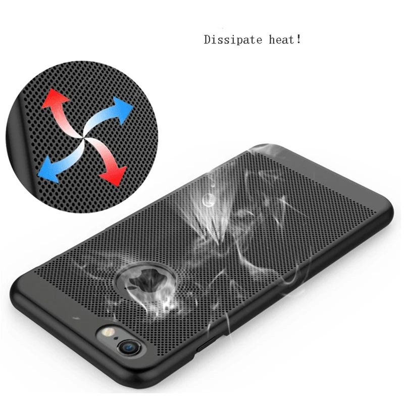 Heat Dissipation Phone Case For iPhone X 8 7 6 6s Plus 13 14 Pro Max Cool PC Case For iPhone 13 12 11 Pro Max Mini XS MAX XR SE