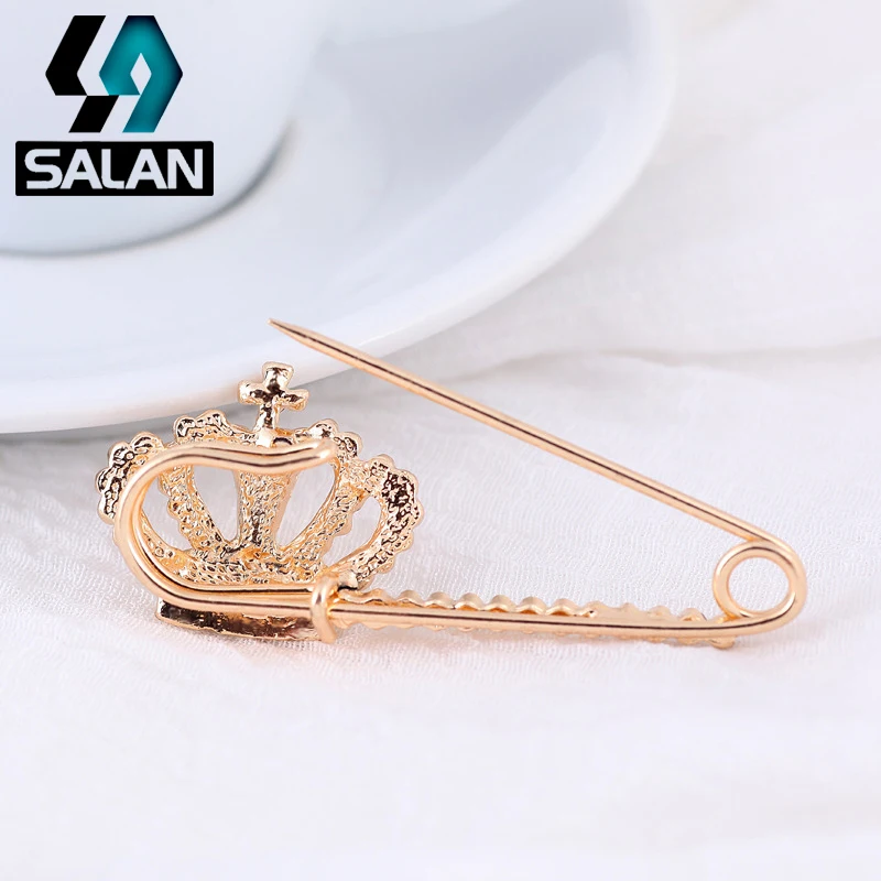 Korean fashion popular brooch full diamond crown diamond diamonds corsage personality wild clothing