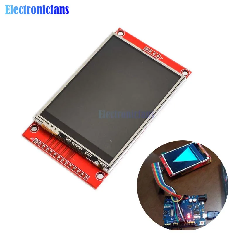 

3.2 inch 320*240 TFT LCD Module Display Screen with Touch Panel Driver IC ILI9341 240(RGB)*320 SPI Interface (9 IO) for MCU