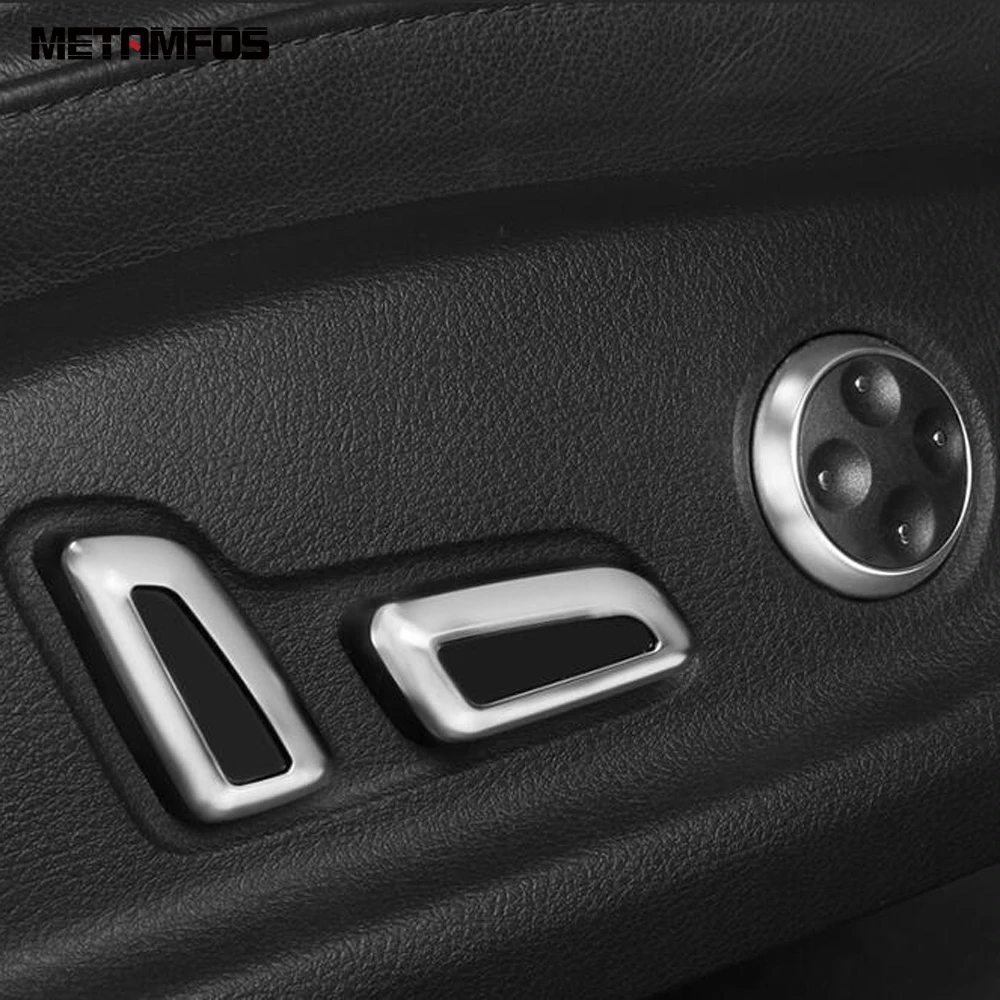 For Audi A4 B9 A6 C7 ABS Matte Seat Adjust Control Switch Button Cover Trim Decoration Interior Accessories Car Styling Parts