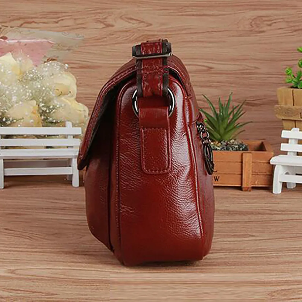 Made Of Genuine Natural Leather Women Messenger Bag Famous Brand Casual Ladies Satchel Hobo Crossbody Shoulder Travel Bag New