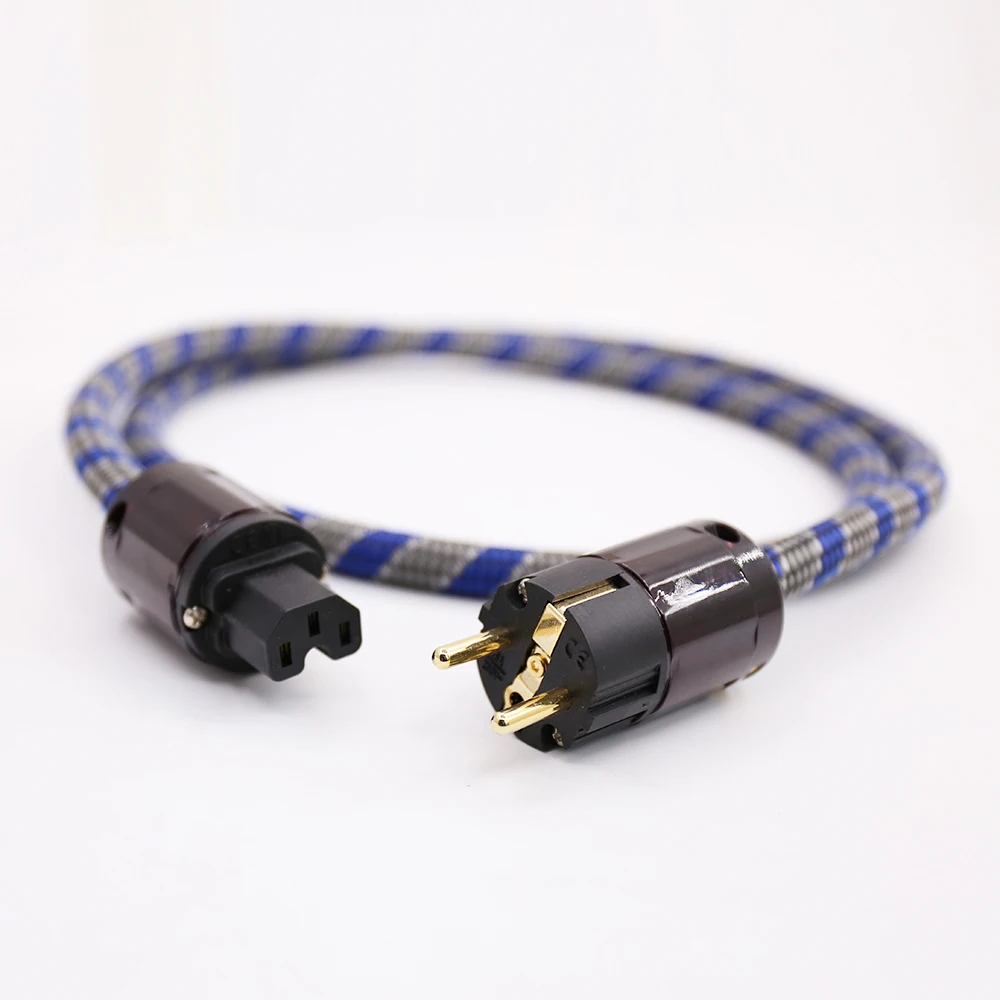 Audiocrast HI-End EU Schuko Mains Cable Schuko type Power Cord OFC Copper Euro Schuko Power Cords