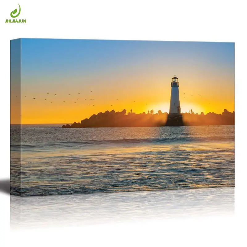 

JHLJIAJUN Lighthouse At Dusk Nordic Canvas Modular Painting Nordic Wall Art Print And Poster Dining Living Room Bedroom Decor