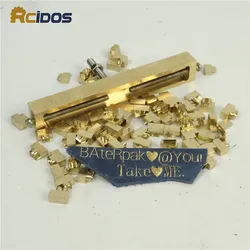 NO.6/7 font Standard Brass flexible letters,RCIDOS CNC engraving mold,Character mold,hot foil stamping alphabet