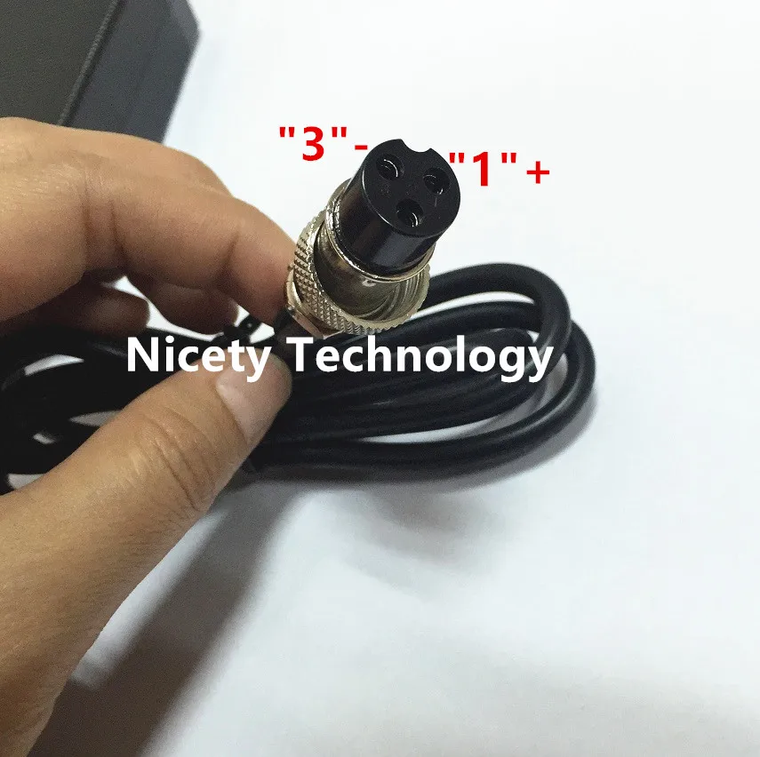 54.6V2A Elektrische Fiets Lithium Batterij Lader Voor 48V Lithium Batterij 3 Pin Vrouwelijke Connector Xlrf Xlr 3 Sockets