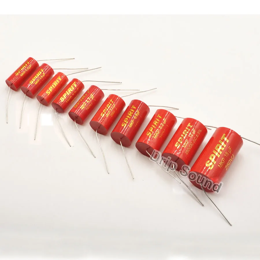 2Pcs 1.0uF-18uF 400V 250V Speaker Frequency Divider Amplifier Crossover Filter Metallized Polyester Film Non-Polarity Capacitor