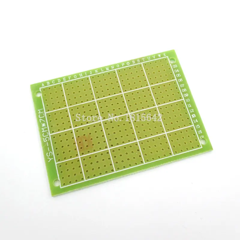 2PCS 5*7CM Single Side PCB Board Glass Fiber Green PCB Circuit Board 5x7cm