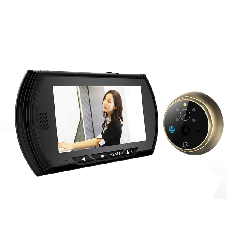 

4.3" Smart Digital Door Viewer Camera DoorBell Video Recorder Peephole Viewers Night Vision PIR Motion No Disturb Door Eyes