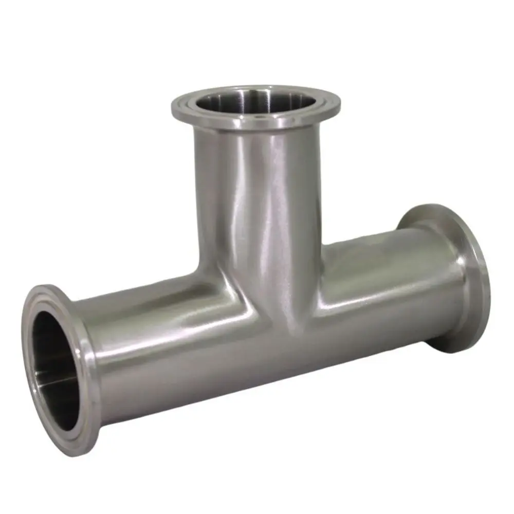 

1pc 51mm 2" 2 Inch 3 Way 304 316 Stainless Steel SS304 316SS Tee Sanitary Ferrule Pipe Welding Fitting