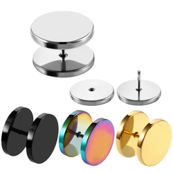 1 Pair Ear Plugs and Tunnels Flexible Thin Ear Tunnel Stainless Steel Ear Piercing Flesh Tunnel Ear Gauge Expander Stretchers