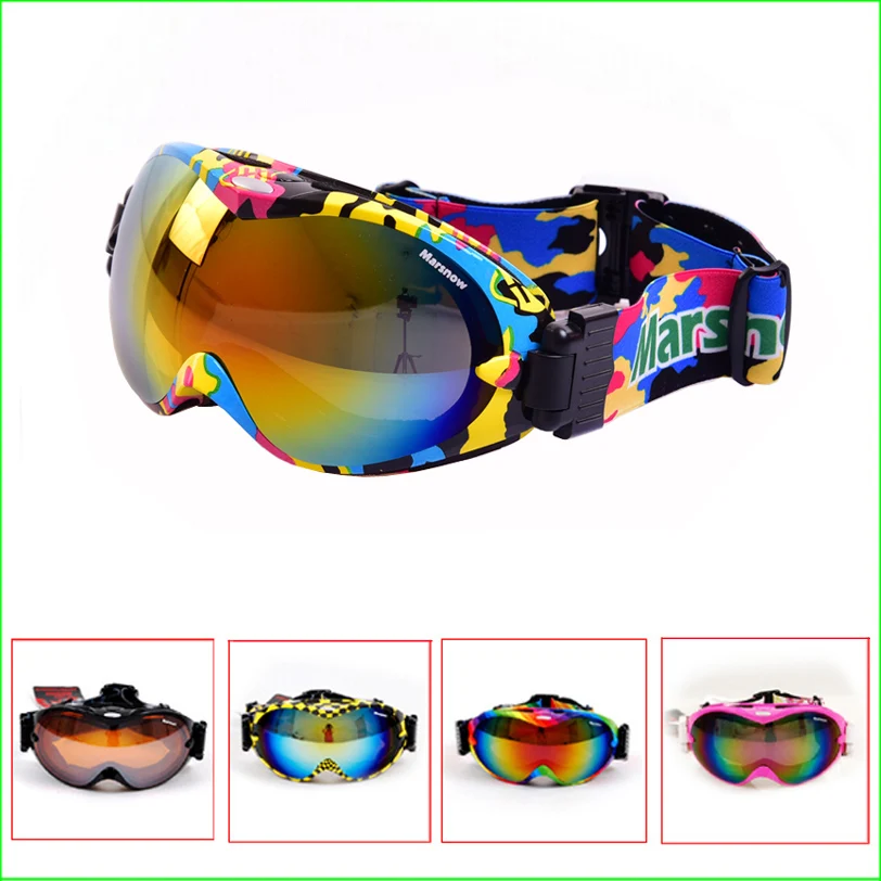 

FG03 Skiing goggles double lens anti-fog professional ski glasses Unisex Multicolor UV-protection Snowing Goggles