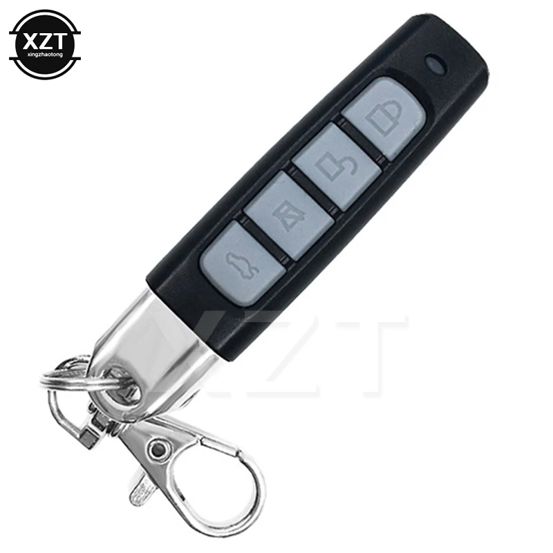 1pcs Car Door Remote Controller 433MHZ Auto Pair Copy Remote 4 Buttons Garage Gate Remote Controller Sensitive with Key Ring