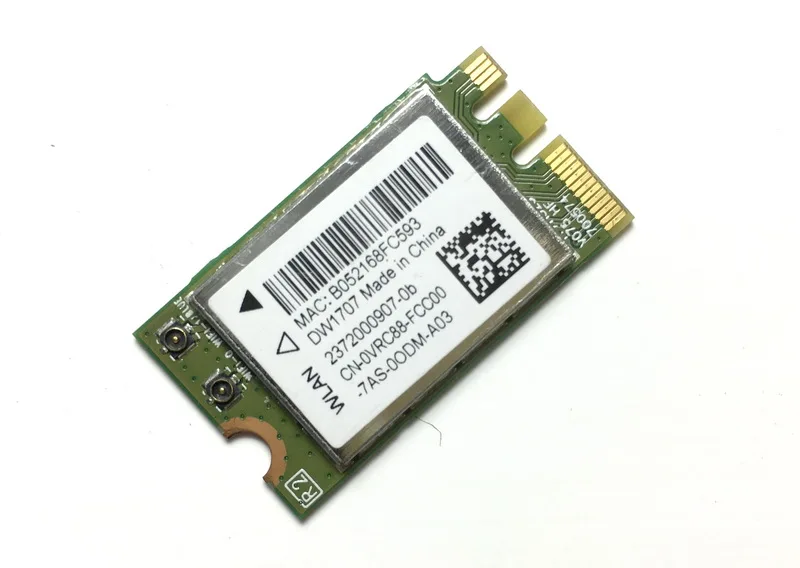 Wholesale Wireless WIFI for Bluetooth-compatible 4.0 NGFF Card For Dell Inspiron 11 3168 DW1707 VRC88 Qualcomm QCNFA335