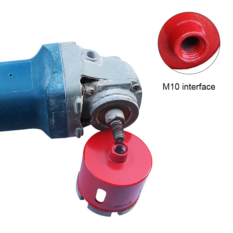 1Pc Boor M10 Haakse Slijper Gat Opener Diamond Core Boor Marmer Graniet Tegel Keramische Beton Gatenzaag cutter Boren