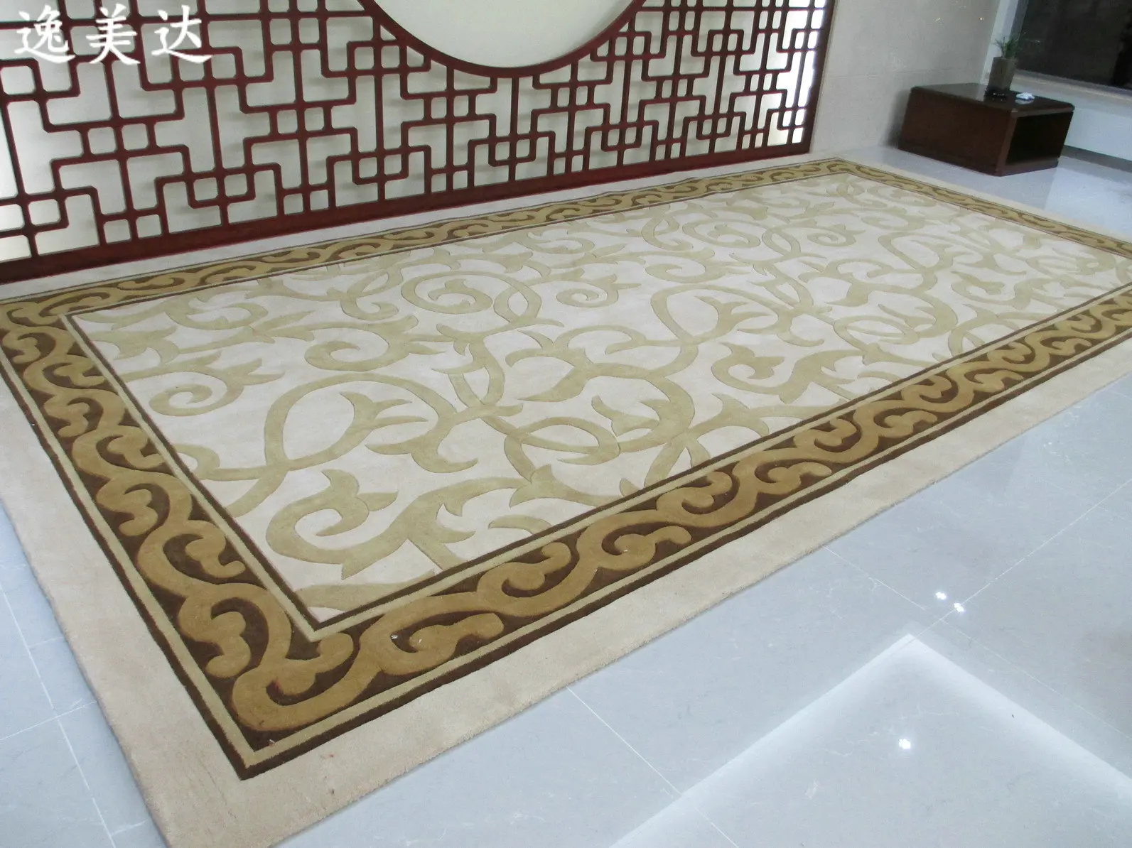 Simple three-dimensional carving machine washable carpet customizable in any size washable thickened  anti slip acrylic carpets