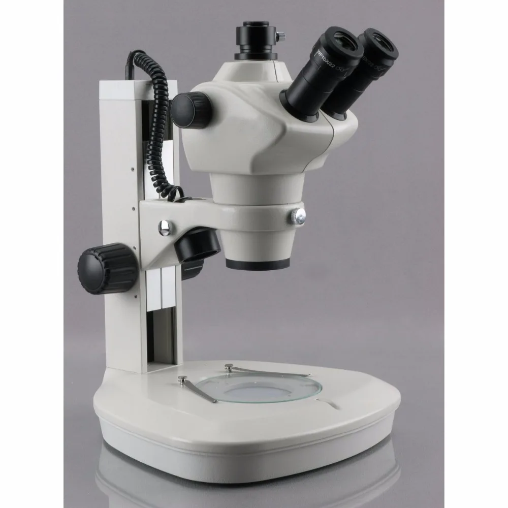 Track Stand Microscope--AmScope Supplies 8X-50X Track Stand Zoom Stereo Microscope with 2 LED Lights & 720p Wi-Fi Camera