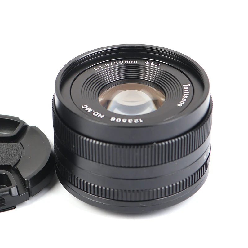 7Artisans 50mm F1.8 Camera Lens Large Aperture Manual Micro Fixed Focus Portrait Lens for Canon Sony M4/3 Fuji