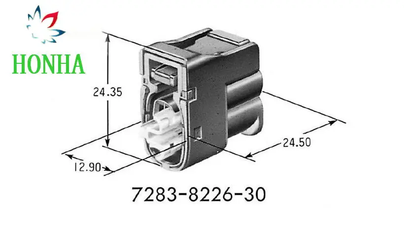 

Бесплатная доставка, 10 комплектов, 2-контактный женский водонепроницаемый разъем, 2-контактный автомобильный электрический разъем 7283-8226-30