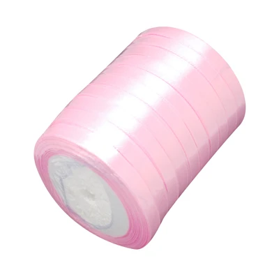 Satin Ribbon, Lt. Pink, 25yards/roll, 10rolls/group, 250yards/group