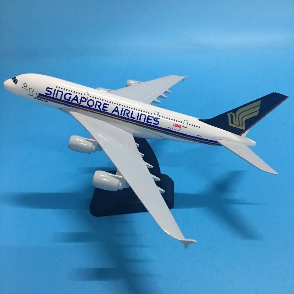 

JASON TUTU Diecast Metal Aircraft Model 1:200 20cm Plane Model Airplane Model Singapore AIRLINES Airbus A380 Airplanes Plane Toy