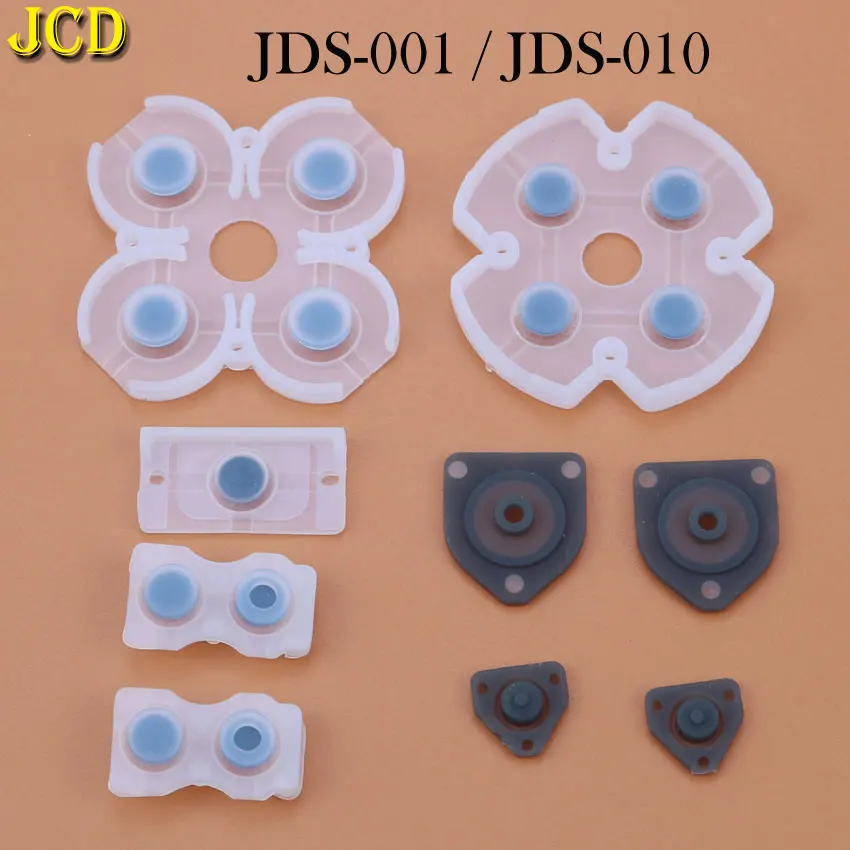 Jcd ปุ่มกาวนำสื่อนำไฟฟ้าทำจากซิลิโคน JDS-030 JDS-010 JDS-001สำหรับตัวควบคุม PS4 1ชุด