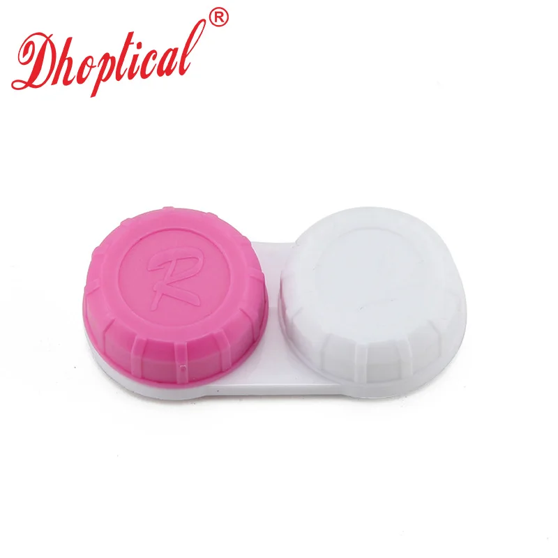 100 Pcs Contact Lens Case Colorfull Case  L R Blue and Red Contact Accessories By Dhoptical