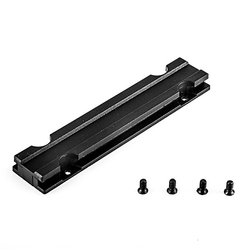 Worker Mod 3/7/10 CM Picatinny Rail Mount Pad Adaptor Base for Nerf Blasters Modify Toy Color Black