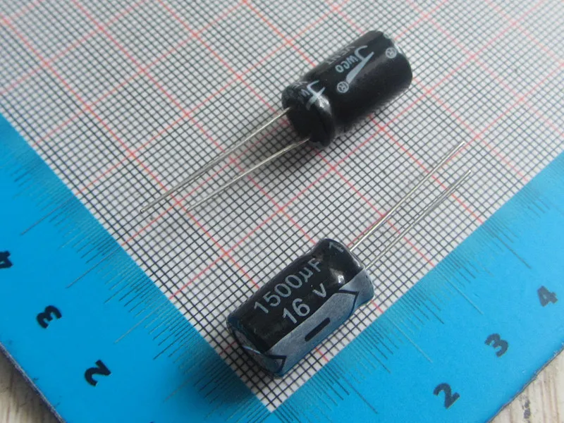 

Free Ship With track 100pcs high Quality DIP Aluminum Electrolytic Capacitor 16V 1500UF 10*20MM electrolytic capacitor 1500UF