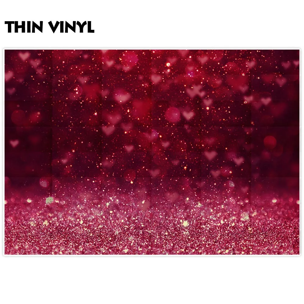 Allenjoy hart fotografie achtergrond roze glitter bokeh 14 Februari Valentijnsdag achtergrond photophone photocall fotostudio