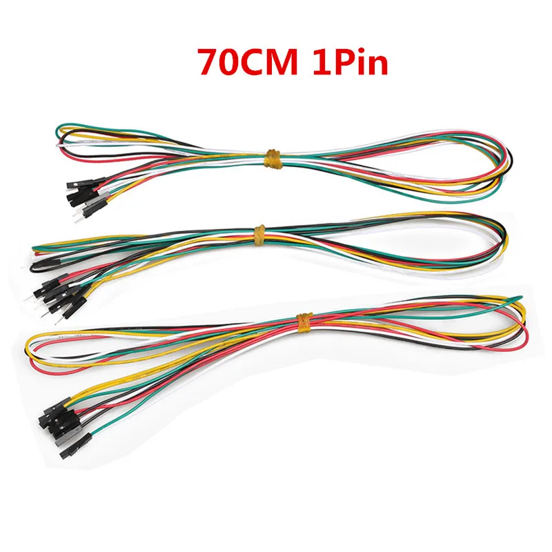 

Customization Available 20pcs/lot 70cm 1pin Breadboard Jumper Wires M-M Male to Female F-F DuPont Cable Line