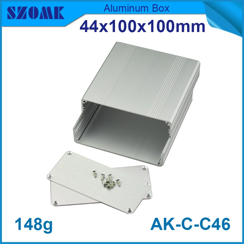 1Piece engraved labels power supply aluminium enclosure electronics enclosure metal 44(H)x100(W)x100(L) mm