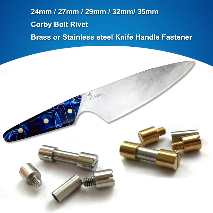 29mm *5mm( 5 x 14 ) Brass or Stainless steel Knife Handle Chicago Screws Suitable for 5mm hole