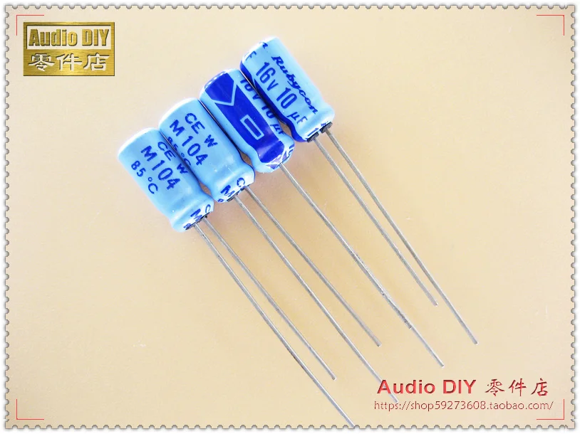 

2020 hot sale 30PCS/50PCS Rubycon Old Sky Blue TWSS (CEW) Series 10uF/16V electrolytic capacitors free shipping