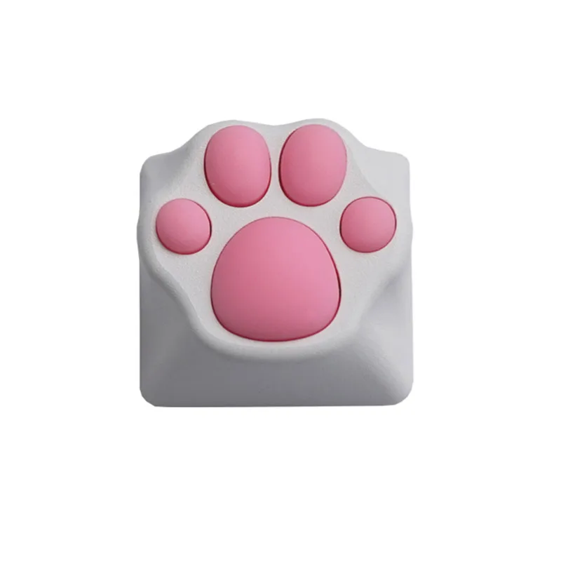 

Cute Cat Claw Metal Keycaps For Mechanical Keyboard Soft Feel Cat Pad Key Cap Suitable For Cherry Switch Keyboards