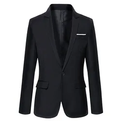 Terno monocromático casual masculino, blazer slim fit masculino, marca de roupas, masculino, tamanho M-4XL, moda, outono, 2022