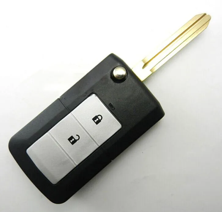 New ! 2 Buttons Modified Flip Folding FOB Case For  Toyota Highlander Yaris Remote Key Shell Blanks