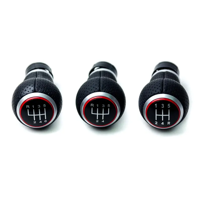 12mm 5 6 Speed Car Shift Gear Knob Lever Stick For Audi A4 B6 B7 B8 A6 A3 SLine VW Golf Polo Bora Passat Ibiza 6J Seat Leon Mk1