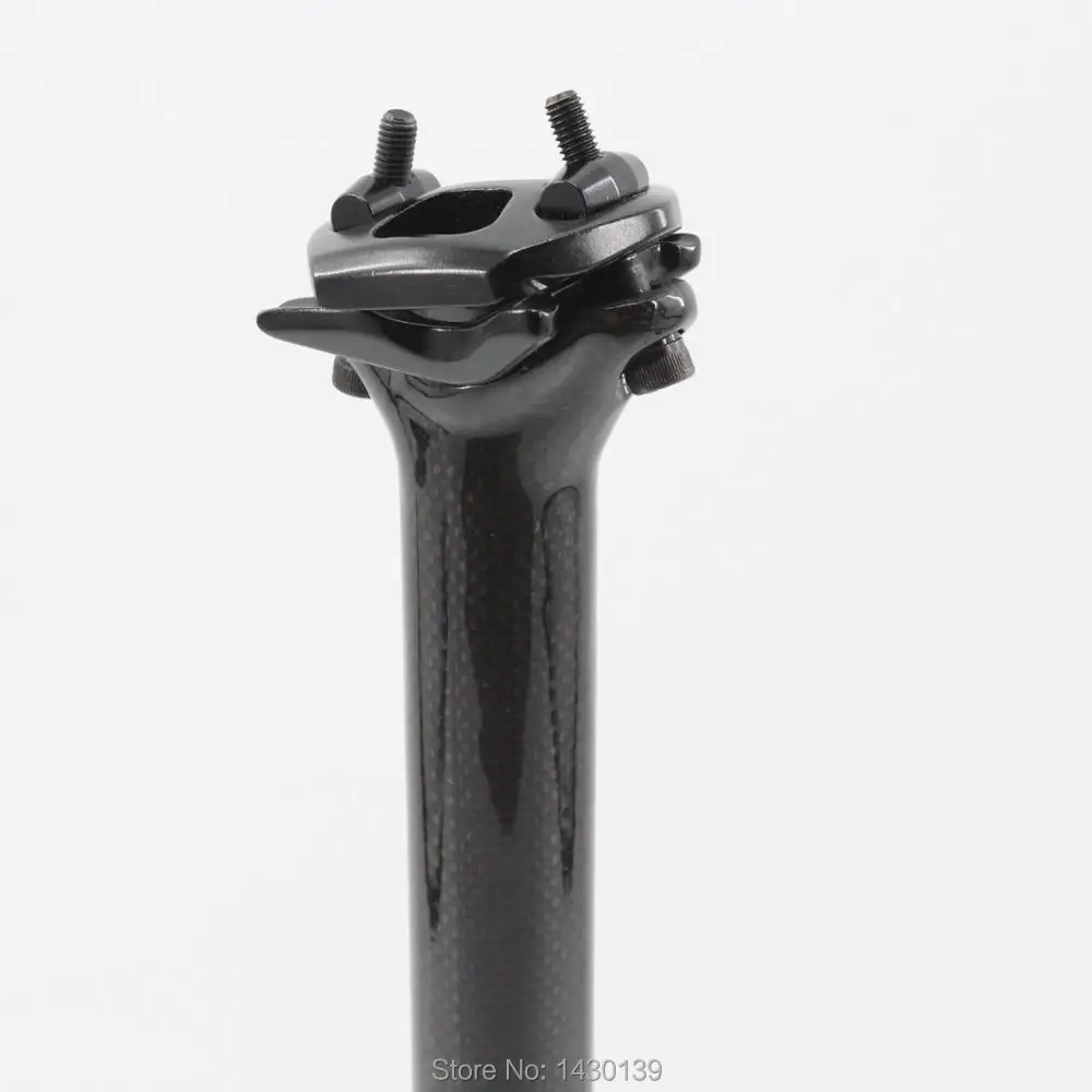 3K Full Carbon Seatpost for Road Bicycle MTB Mountain Bike Seatpost New 5mm offset 25.4/27.2/30.8/31.6/33.9/34.9*350mm 400mm