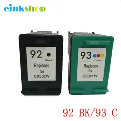 Einkshop-cartucho de tinta para impresora hp 92 93, Compatible con PhotoSmart C3100, C3110, C3150, C3183, C3180, PSC 1510, 1600