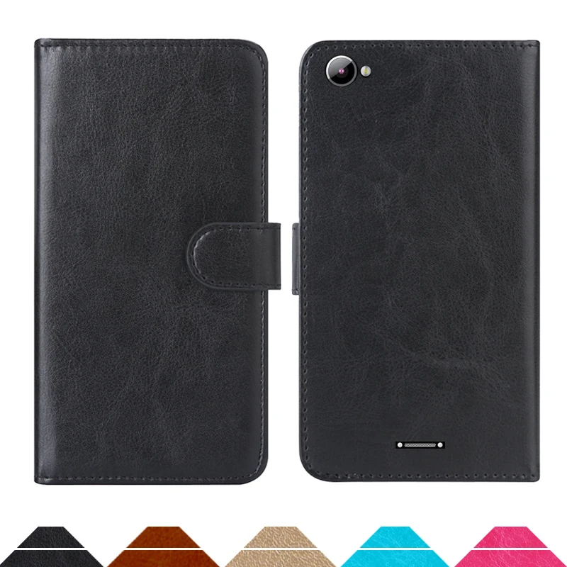 Luxury Wallet Case For BQ BQS-5060 Slim PU Leather Retro Flip Cover Magnetic Fashion Cases Strap