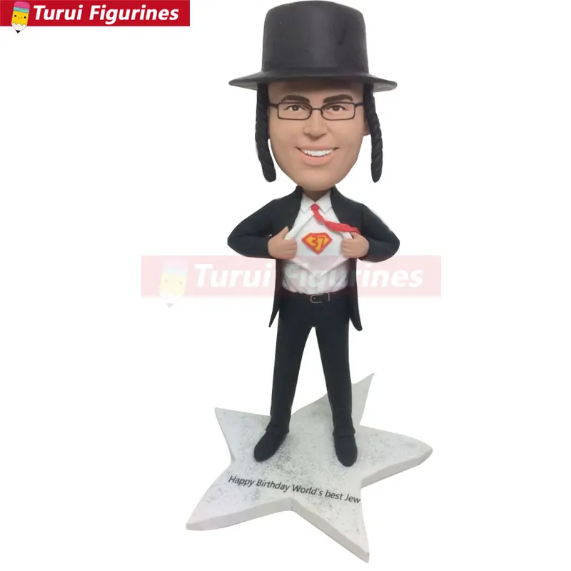 Jew Boyfriend Gift Jewish Custom Bobble Head Personalized Jew Husband Boyfriend Gift Birthday Cake Topper Funny Gifts For Jew