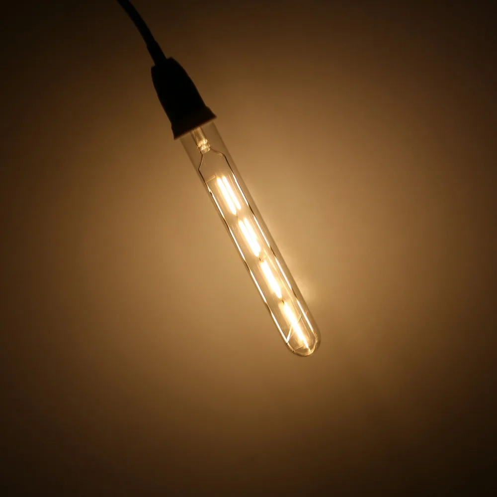 T20 E14 Bulb Led Edison Bulbs Vintage Filament Bulb 220V 230V 240V 1W 3W 4W 6W Tubular Antique Lamp T20 2700K Warm White
