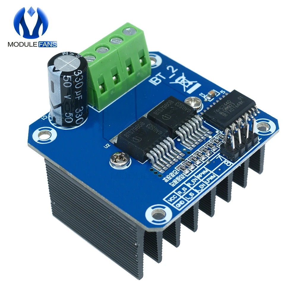 Double BTS7960 B BTS7960B DC 43A Stepper Motor Driver Module H-Bridge PWM Module For Arduino Smart Car