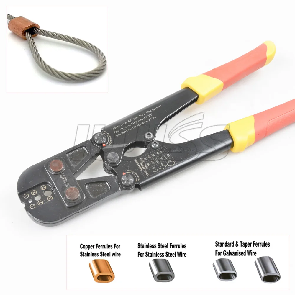 3mm 8 word aluminum sleeve clamp Crimping pliers M3.0 Crimping pliers ,use for 1.58-3.5mm Oval wire rope