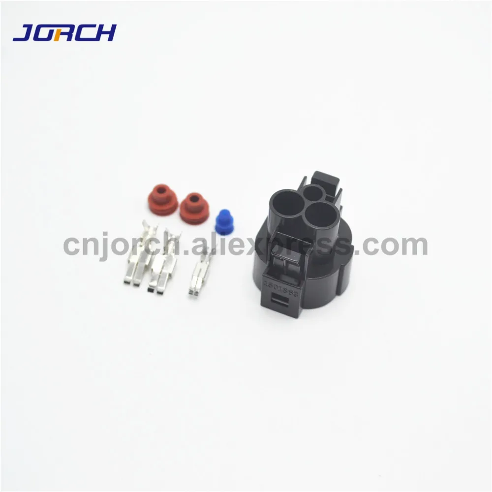 5sets 3pin auto electric wiring plug connector waterproof cable connectors 1H0973203