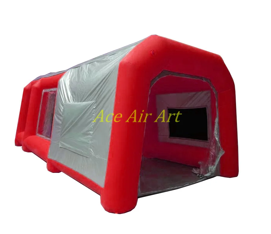 

Hot Selling Portable Inflatable Spray Tent Car Repair Tent For Car Factory/Rent For Event Made By Ace Air Art