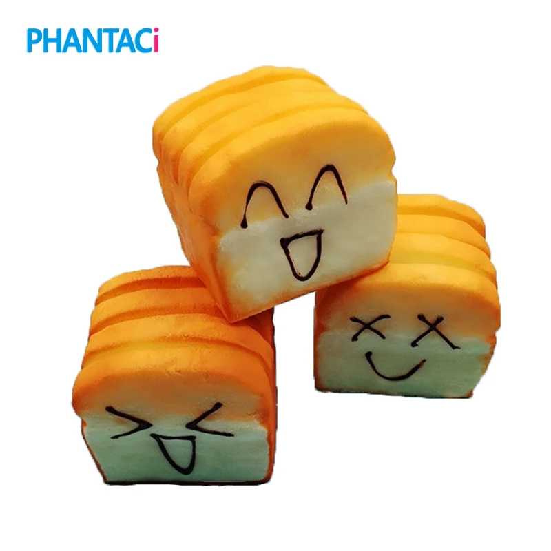 Cute Kawaii Soft Simulation Toast Bread Business Card Holder Novelty Food Shape Note Pad Seat Message Clip Board Stationery