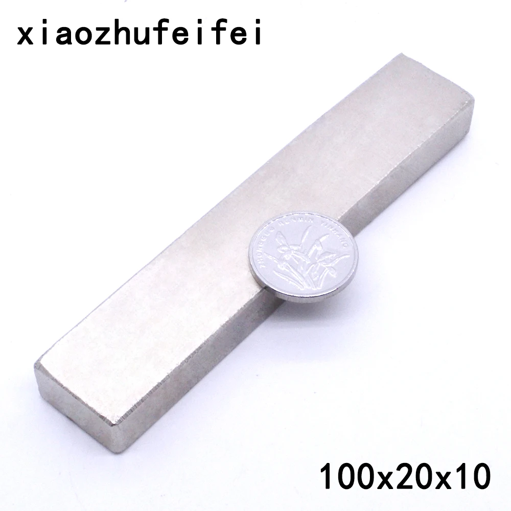 

10 x Big Bulk Super Strong Block Magnets Rare Earth Neodymium 100 x 20 x 10 mm 100*20*10mm 100x20x10mm