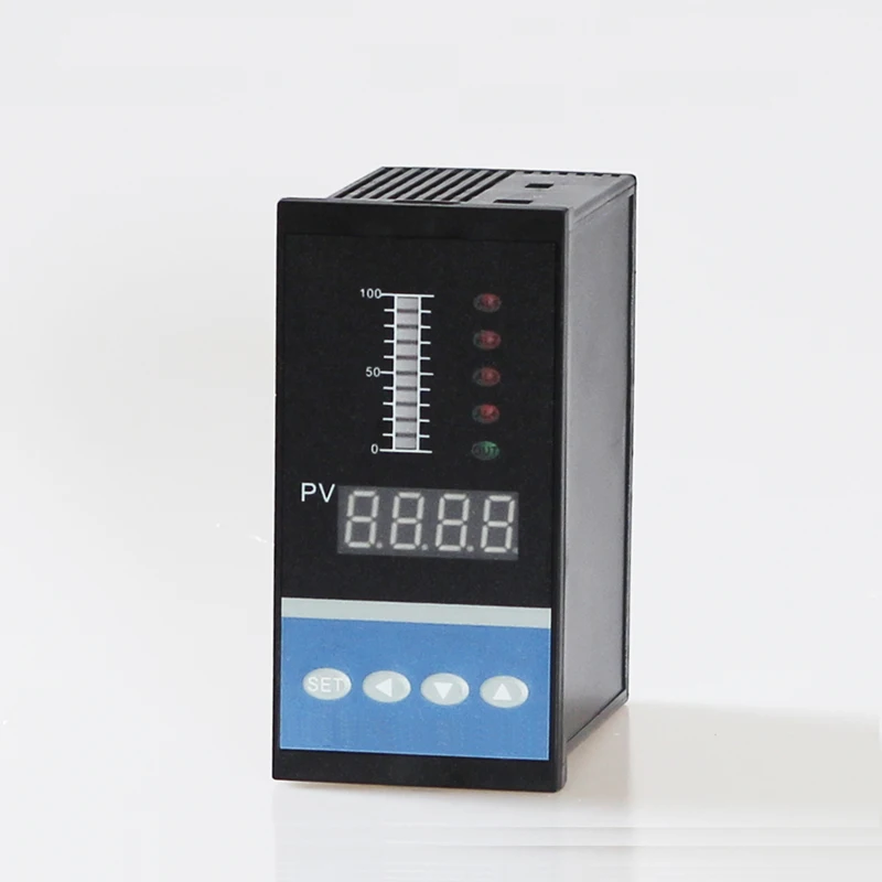 4-20mA DC input water liquid level pressure controller with 4 ways relay and DC24V voltage output water liquid level meter